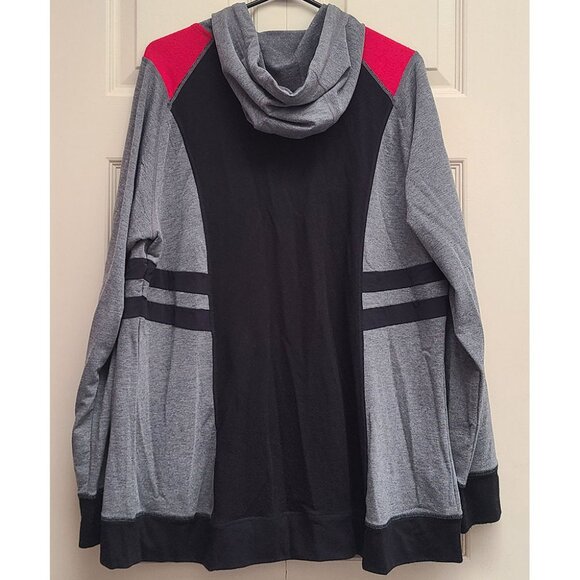 Torrid Her Universe Marvel Avengers Endgame Red & Black Mesh Zip Active Hoodie - Picture 6 of 6